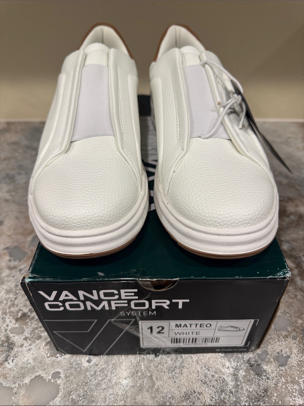 Matteo White Slip-On Loafers for Men